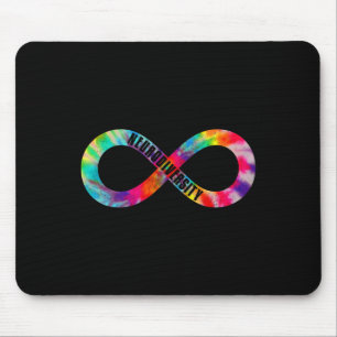 Neurodiversity Tie Dye Infinity Sign Autism Awaren Mouse Mat