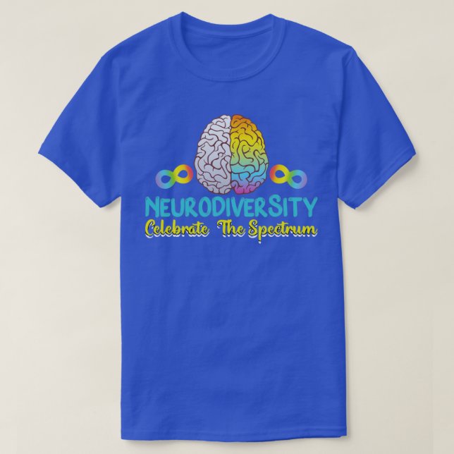 neurodiversity tshirt template dark symmetric desi (Design Front)