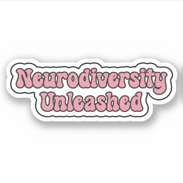 Neurodiversity Unleashed Pink Neurodivergent Text (Front)