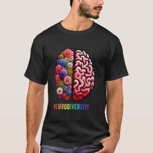 Neurodiversity We All Think Differently Autism Awa T-Shirt