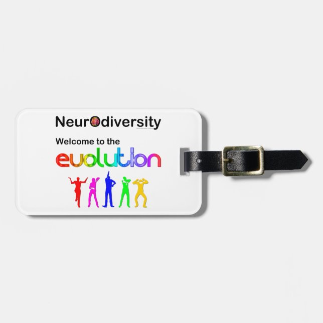 Neurodiversity Welcome to the Evolution Luggage Tag (Front Horizontal)