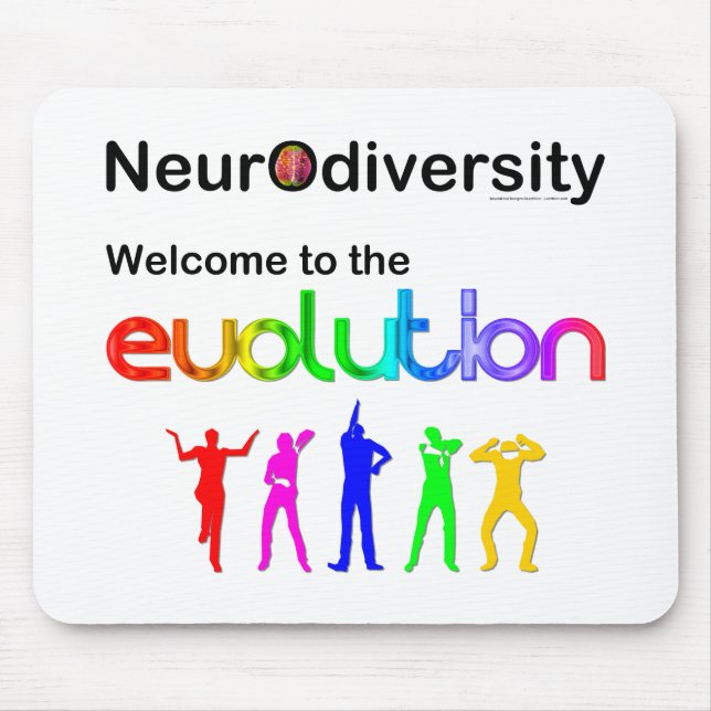 Neurodiversity Welcome to the Evolution Mouse Mat (Front)