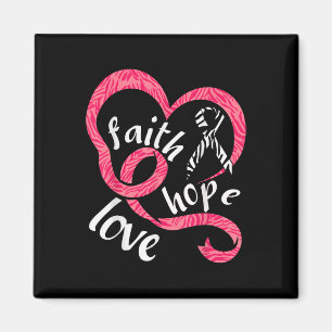 Neuroendocrine Cancer Awareness Fight Cancer Zebra Magnet