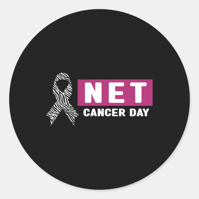 Neuroendocrine Cancer Awareness  - World NET Cance Classic Round Sticker (Front)
