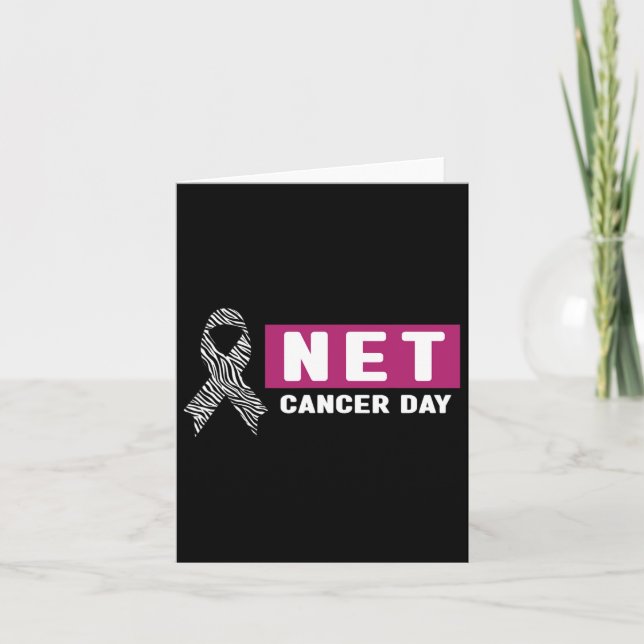 Neuroendocrine Cancer Awareness - World Net Cancer Card (Front)
