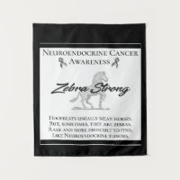 Neuroendocrine Cancer Awareness Zebra Strong