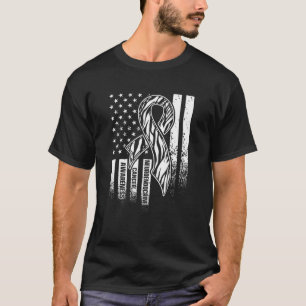 Neuroendocrine Cancer Survivor US Flag Warrior T-Shirt