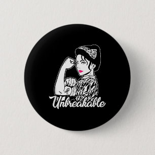 Neuroendocrine Carcinoid Cancer Unbreakable Ribbon 6 Cm Round Badge
