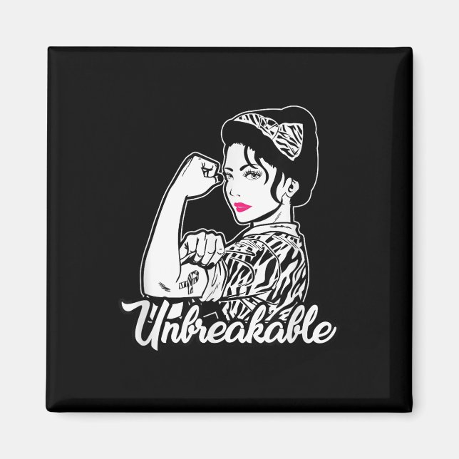 Neuroendocrine Carcinoid Cancer Unbreakable Ribbon Magnet (Front)