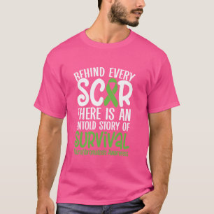 Neurofibromatosis Awareness Behind Every Scar Gree T-Shirt