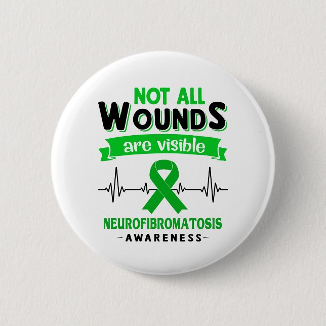 Neurofibromatosis Awareness Month Ribbon Gifts 6 Cm Round Badge (Front)
