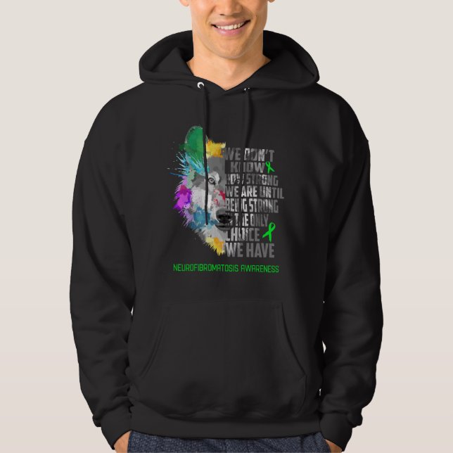 Neurofibromatosis Awareness Ribbon Support Gifts Hoodie (Front)