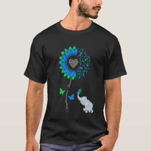 Neurofibromatosis Awareness Sunflower Elephant But T-Shirt