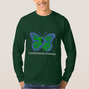 Neurofibromatosis Butterfly Awareness Ribbon T-Shirt