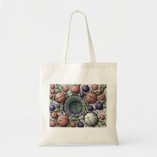 Neurographic Art T-Shirt Green Violet Abstract Sph Tote Bag
