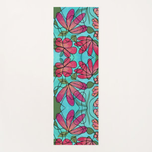 NEUROGRAPHIC SPRING FLOWERS WATERCOLORS YOGA MAT