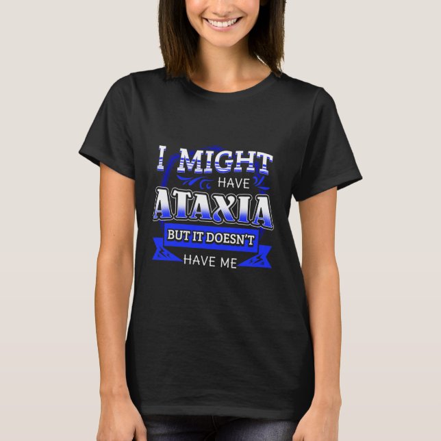 Neurological Sign Hemiataxia Blue Ribbon Neurologi T-Shirt (Front)