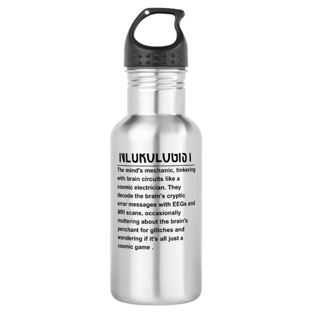 Neurologist  710 ml water bottle (Front)