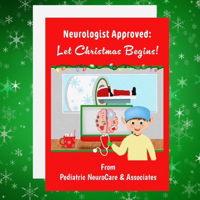 Neurologist Approved: Christmas Begin Santa In MRI Holiday Card (Creator Uploaded)