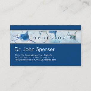 Neurologist Blue Business Card