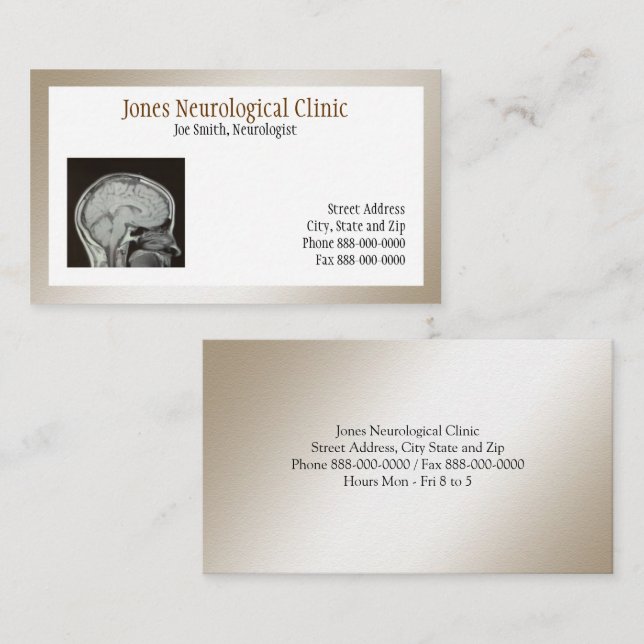 Neurologist Business Card (Front/Back)
