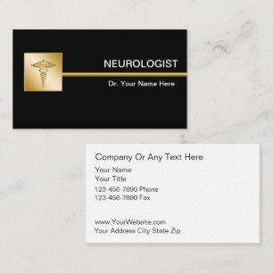 Neurologist Classy Medical  Business Cards