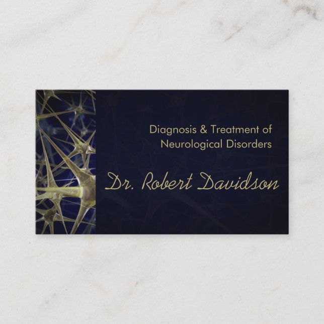 Neurologist Diagnosis & Treatment Business Card (Front)