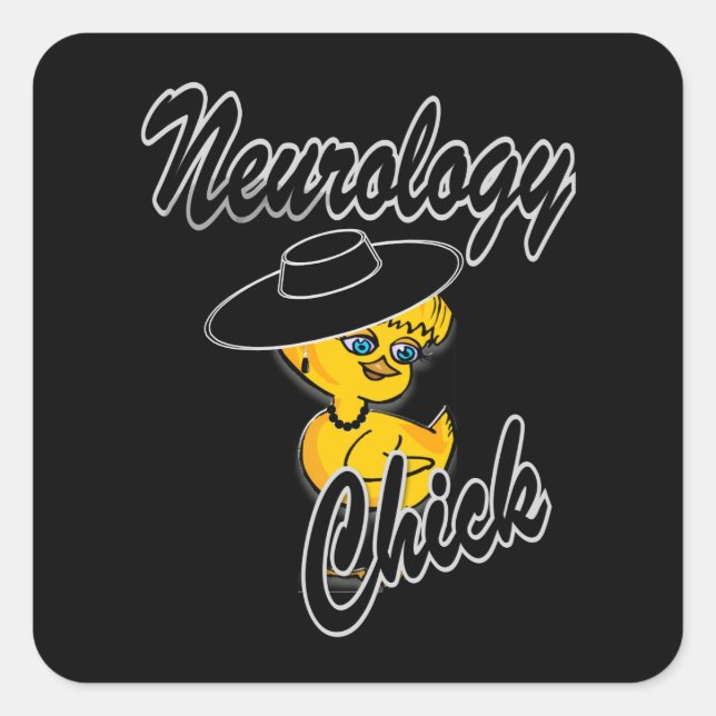 Neurology Chick #4 Square Sticker (Front)