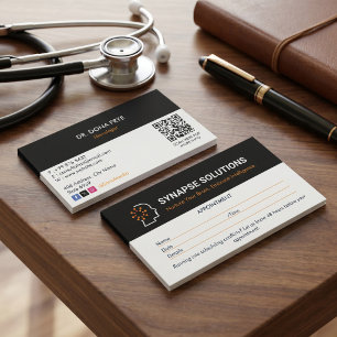 Neurology Clinic Business   Clean Appointment Card