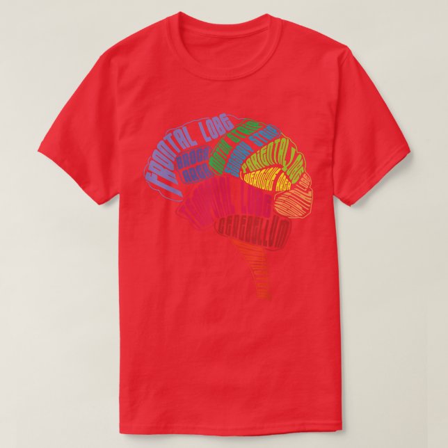 Neurology Human Brain Anatomy Neurologists Brain D T-Shirt (Design Front)