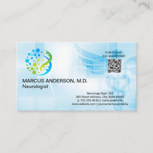 Neurology Logo   Medical Background Business Card