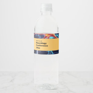 Neurology Neurosurgery Medical Conference Water Bottle Label