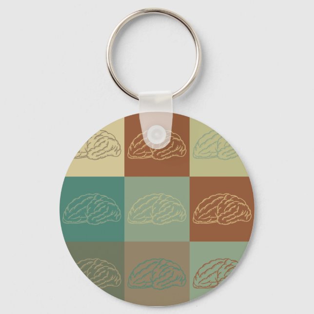 Neurology Pop Art Key Ring (Front)