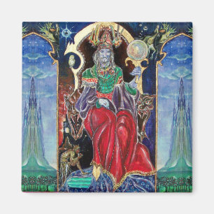 NEUROMANCER, blue red Magnet