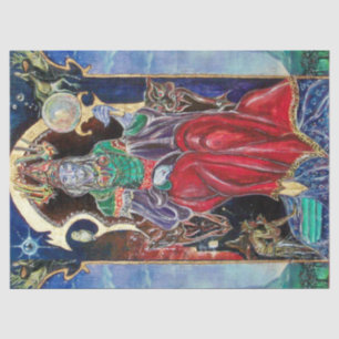 NEUROMANCER Magician King,Fantasy  Red Blue Tissue Paper