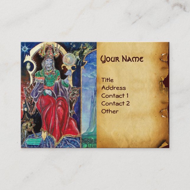 NEUROMANCER  parchment Business Card (Front)