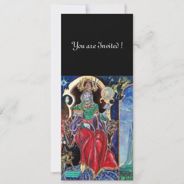 NEUROMANCER , red blue,white black Invitation (Front)