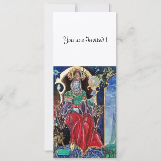 NEUROMANCER , red blue white, gold metallic, Invitation (Front)