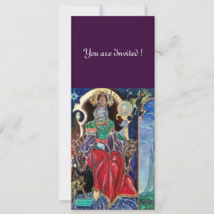 NEUROMANCER , red blue,white purple Invitation