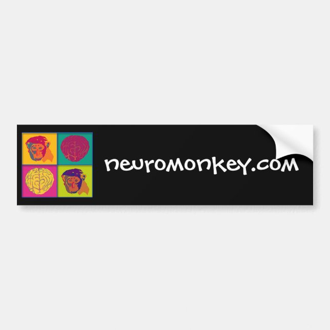 Neuromonkey logo bumper sticker (Front)