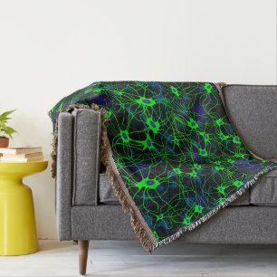 Neuron City Throw Blanket