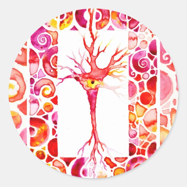 Neuron Classic Round Sticker (Front)