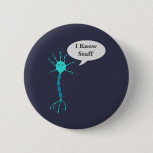 Neuron I Know Stuff 6 Cm Round Badge