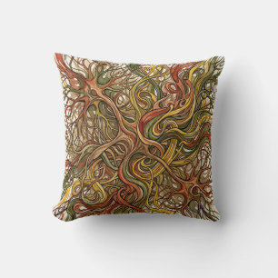 Neuron Network Throw Pillow