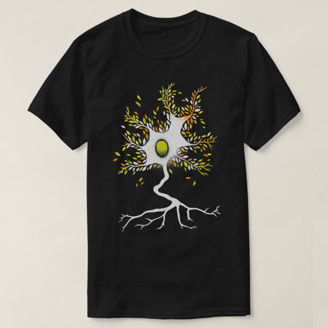Neuron Three Biomimicry Neuro Science Nature by To T-Shirt (Design Front)