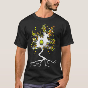 Neuron Three Biomimicry Neuro Science Nature by To T-Shirt