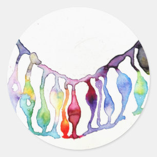 Neuronal stem cells classic round sticker