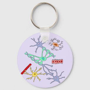 Neurons And Glia Key Ring