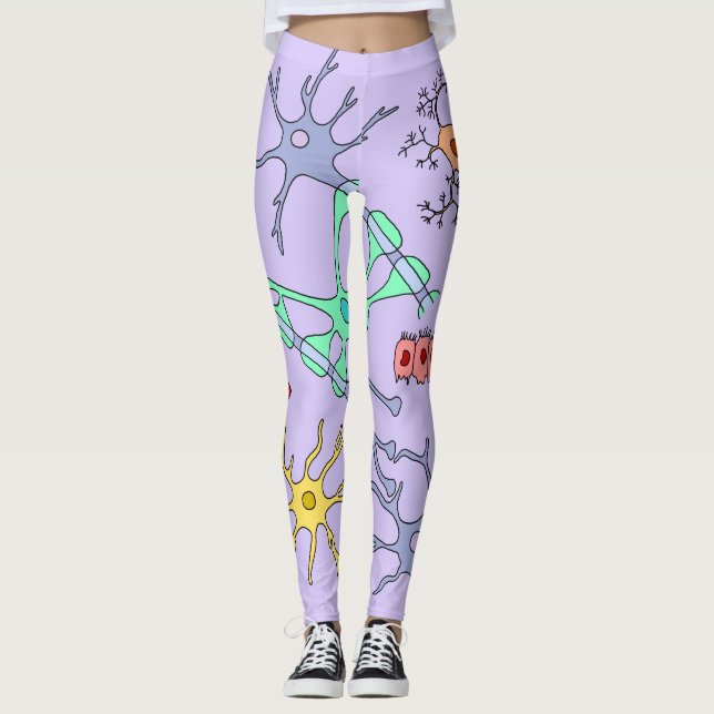Neurons And Glia Leggings (Front)