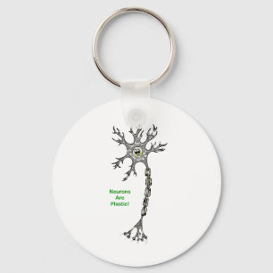 Neurons Are Plastic! Key Ring